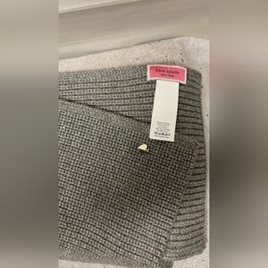 New Kate Spade Infinity Scarf Grey